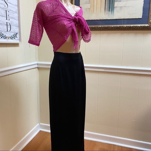 Worth Dresses & Skirts - Worth New York Black Floor Length Maxi Skirt Size 6 High Waist
